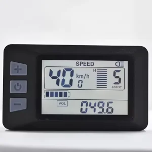 P3H Electric Bicycle Computer with LCD Display Screen Waterproof Speedometer Bike Adaptor Backlight Features HUD Clock Function