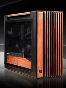 PA602 Wood Edition Full Tower ATX Desktop Computer Case Infrared Dust Detection