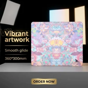 PAD3 Lightweight Gaming Mouse Pad 360x300mm with Non-Slip Base, Stitched Edges, and High Sensitivity