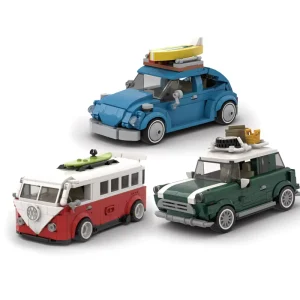 PB8804 MOC Mini Container Car Model Building Block Set Small Particle Toy