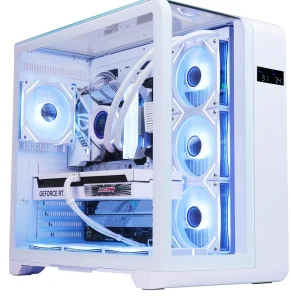 PC Case with Fans Temperature Monitor 270 Panoramic Fish Tank 400mm GPU Side 360mm Water Cooling ATX Gaming Computer Case
