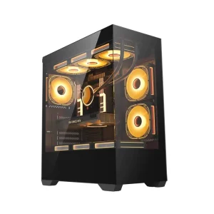 PC Gaming Case EATX ATX MATX Mid Tower Aluminum Alloy Side Panel Window