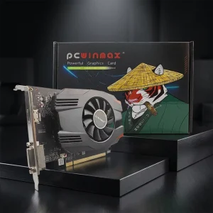 PCWINMAX GT 1030 2GB 4GB GDDR5 64Bit Single Fan Graphics Card HD DVI Output for Multi Display Home Theater & Office Desktop PCs
