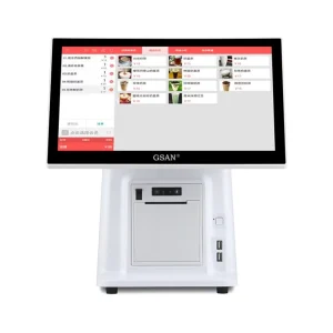 POS Manufacturer 15.6 Inch Touch All-in-One POS System Cash Register with Built-in 80mm Receipt Printer for Small Business