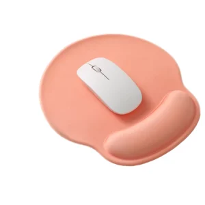 PU Silicone Non Slip Base Ergonomic Gaming Mousepad with Wrist Pad Eco Friendly Round Custom Size Sublimation Stock Custom Brand