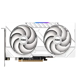 PURE ARGB White Dual-Fan RX 9060 XT 16GB D6 OC Graphics Card PCIe 5.0 x16