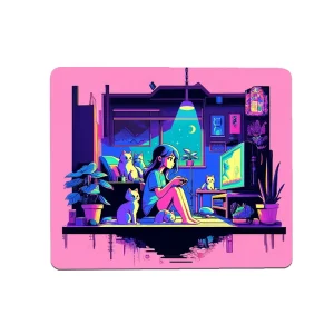 PYD Life Custom Gaming Mouse Pads 5mm Rubber Sublimation Anti Wrinkle White Sewing Edge Blank Rectangular Round Heart