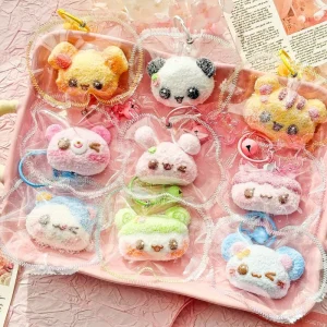 Pastel Kawaii Funny Chubby Flocked Mini Animal Squish Food Grade Silicone Gel Pet Squeeze Stress Relief Promotional