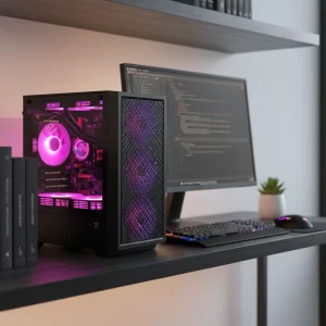 Pcooling Brand New Premium Mid tower Gaming Pc Case Computer Cases Towers Desktop Gabinete Casing Pc Rgb Cabinet Cpu Case