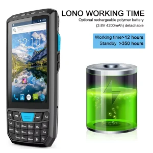 Physical Keypad Rugged Industrial-Grade PDA Barcode Scanner 4GB+64GB Android 13 4200mAh Removable Battery USB Type-C