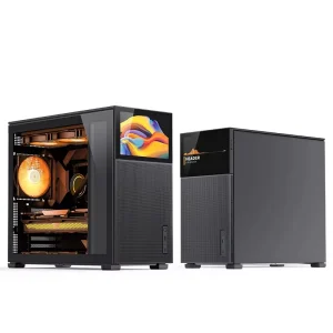 Pinecone D41 MESH Full-Tower MicroATX PC Case with ATX Power Supply Support, 360mm Cooling, Side Window and 8-Fan Support
