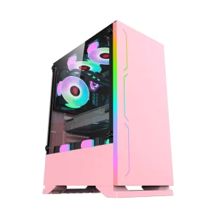 Pink Gaming ITX PC Case ATX Computer Case CPU Cabinet