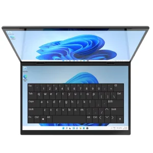 Popular 14 Inch Dual Screen Notebook with Stylus Pen 8GB+512GB Intel Graphics Card IPS Panel Business Laptop Metal Body