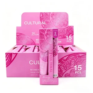 Popular Distributor 35ml Perfume and 30ml Hand Cream Gift Set Women Body Care Kit 15 PCS Display