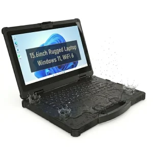 Portable 15.6-inch Industrial Rugged Laptop Notebook Computer 5G Intel Core i5/i7 Windows 10/11 NFC 700 Nits Serial Port