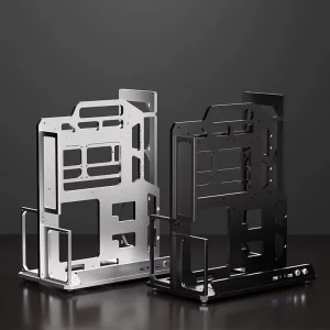 Portable Full Tower ATX Aluminum Alloy Open-Design Computer Case with Water Cooling Support