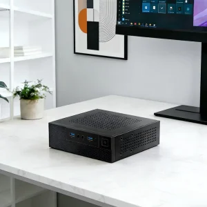 Portable Mini Box AMD Ryzen 5 Desktop Mini PC Gaming Computer New Fanless DDR5 RAM SSD+HDD Storage