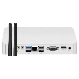 Portable N4000 Mini PC with SATA, USB 2.0, Win10/XP, 12V 5A Fan