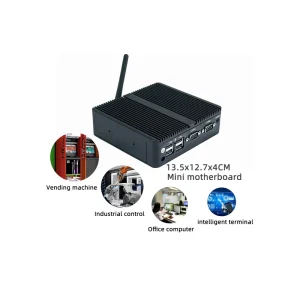 Portable Office Desktop Computer Win10 J1900 Mini Pc Mini Computer Mini Pc 4 Lan Fanless Industrial Pc