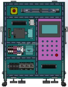 Portable RM A003 Electrician Training Device Workstation PLC Training Simulator New Condition Electrical Engineering Equipment