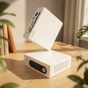 Powerful Intel Core N150 Mini Computer 32GB DDR4 512GB M.2 NVMe SSD USB3.2 Gigabit LAN Win11 Pro 4K Gaming Office Desktop