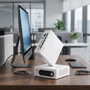 Powerful Mini PC Intel N150 32GB DDR4 512GB M.2 NVMe SSD USB3.2 Gigabit Ethernet Win11 Pro 4K Gaming Office Desktop