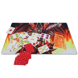 Premium 700x300x2mm Anti Slip Stitched Edge Foldable Gaming Playmat Rubber Mouse Pad for Card Games Laptop Office Use