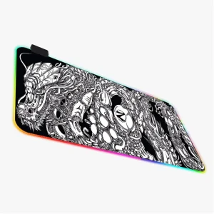 Professional Gaming RGB Mouse Pad for Esports Gamers Non Slip LED Rubber Base Eco friendly Fabric Waterproof in Stock