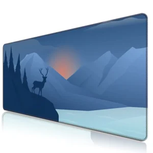 Professional Rubber Desk Mat Large Waterproof Mouse Pad Non Slip Base Stitched Edges Stock for Gaming and Office