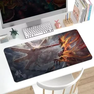 Promotional Eco friendly Rubber Gaming Mouse Pad Smooth Surface Non slip Thickened 800x300mm 2 5mm Desk