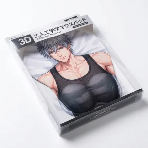 Promotional Gifts Computer Game Custom Logo Design Heated Soft Oppai 3D Silicone Gaming Mouse Pad with Wrist Rest Anti Slip