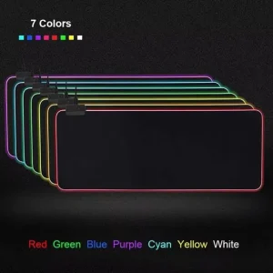 Promotional Rubber Extended Carpet Mouse Mat Desk Pads Large Gaming Mouse Pad with RGB Breathing Effect