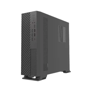 Q101 Mid Tower Micro-ATX Slim Computer Case for Mini-ITX Motherboards with Removable Magnetic Stand