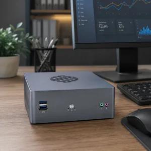 Qotom Q70600P Intel 6 7 8 9th Gen Compact Desktop Computer Dual DDR4 Gigabit LAN and Multiple USB Ports Barebone Mini PC