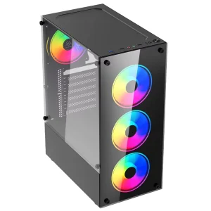 Quiet Fan CPU Heat Pipe Cooler, Aluminum Alloy, for ATX/MATX/ITX