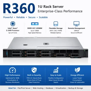 R360 1U Rack Server Intel Xeon Processor DDR5 Enterprise Server for Virtualization Cloud Computing