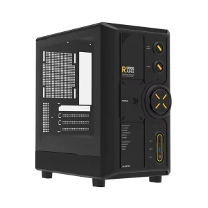 RAMS 2.0 Black M-ATX PC Case with Fan Speed Control