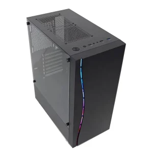 RGB Front Panel Mid Tower Aluminum Alloy Micro ATX Computer Case