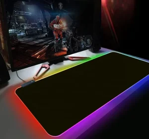 RGB Gaming Mouse Mat Pad with 14 Lighting Modes Anti Slip Rubber Base with Waterproof Coating Mouse Mat