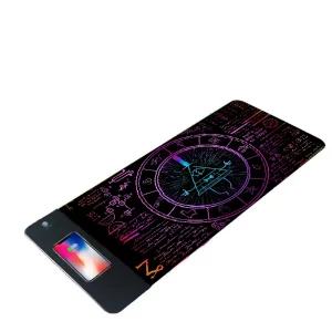 RGB Gaming Mouse Pad 15W Wireless Charging Foldable Phone Stand Soft Anti-Slip