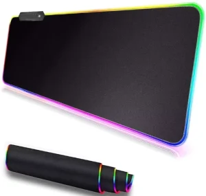 RGB Gaming Mouse Pad Large Heated Backlit in Stock for PC Desk Use