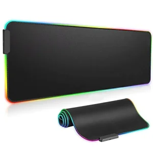 RGB LED Gaming Mouse Pad Computer Gamer Mousepad Large Game Rubber No slip Mouse Mat Big Mouse Pad PC Laptop Keyboard Desk Pad