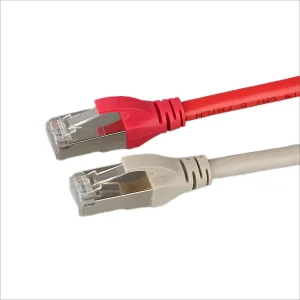 RJ45 LAN Jumper with Cat8 SFTP and Cat6 Ethernet Connectors