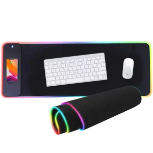 RTS Fast Deliver Gaming Rgb Mouse Pad With Wireless Charge Fast Wireless Charging Mouse Pad