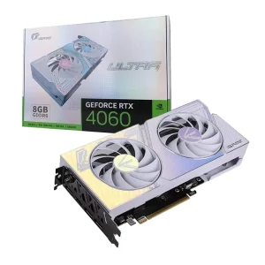 RTX 4060 8GB GDDR6 Ultra W DUO OC Fan-Cooled Graphics Card for Desktop, Laptop, and Workstation