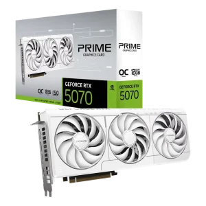 RTX 5070 White OC 12GB GDDR7 Gaming Desktop Graphics Card with Fan Cooler