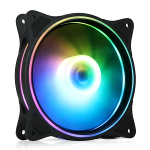 RX-125 RGB LED High-Airflow Aluminum PC Case Cooling Fan with Heatsink