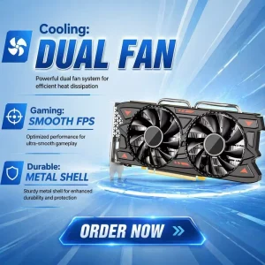 RX 580 8GB GDDR5 Graphics Card with 2-Fan Cooling