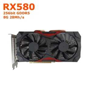 RX 580 8GB Gddr5 256bit GPU Computer Game Graphics Card Hash Rate 28mh S