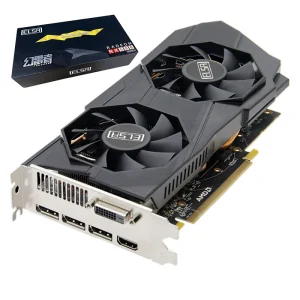 RX580 Graphics Card 8GB 2048SP Dual Fan Video Card 256bit GDDR5 for Desktop Computer GPU for Gaming PC
